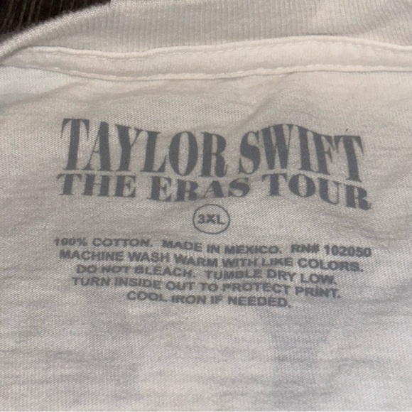 Taylor Swift Eras Tour T Shirt “Distressed” Tour Dates Unisex Size 3XL NEW - Picture 3 of 10
